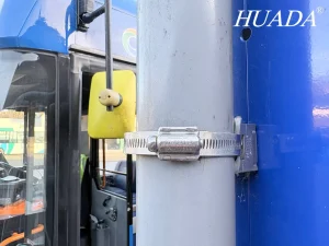 不锈钢喉箍在英国将设备支架牢固固定在圆柱表面